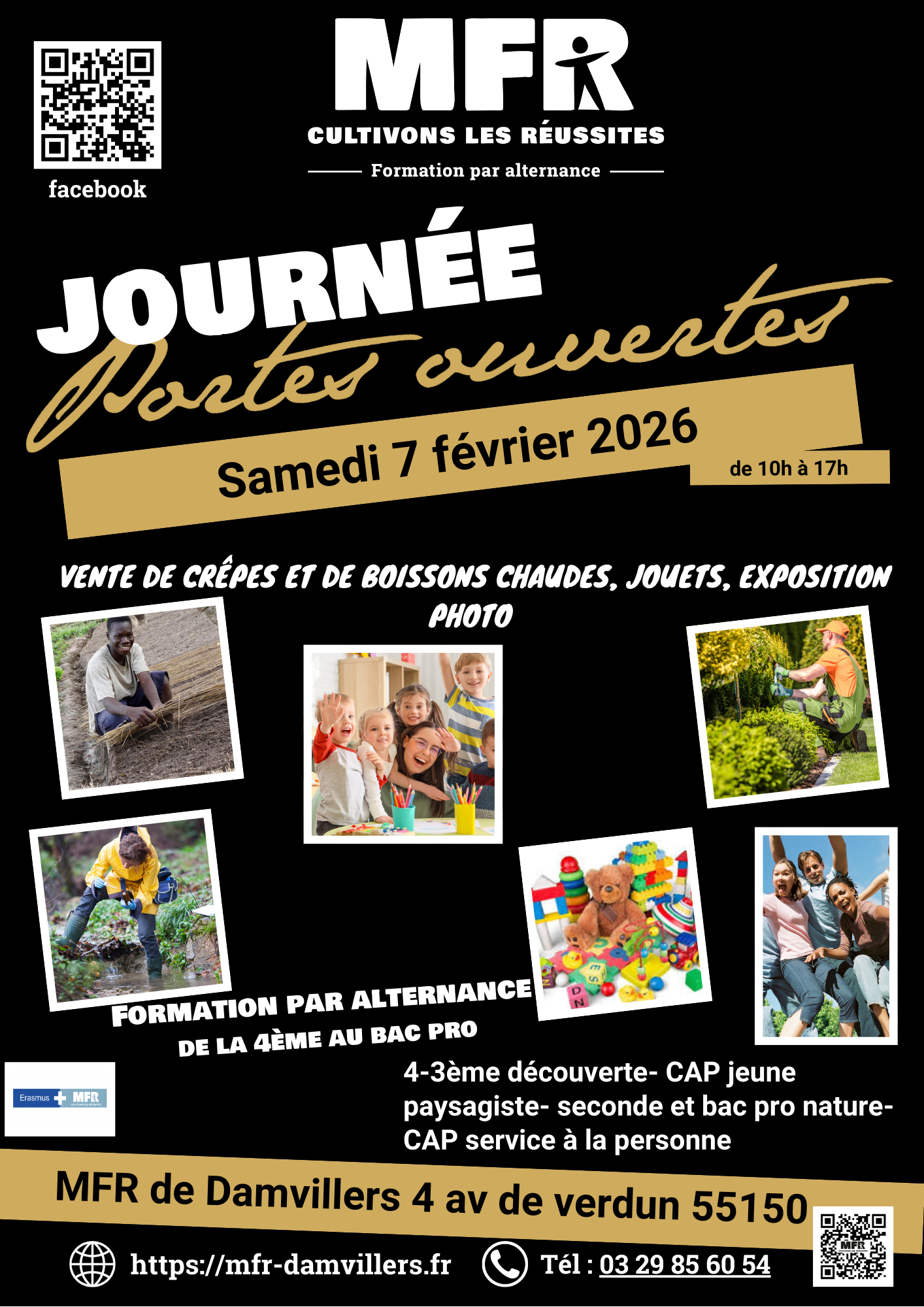 Affiche Portes ouvertes 3 février Février